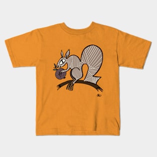 Patterned squirrel Kids T-Shirt